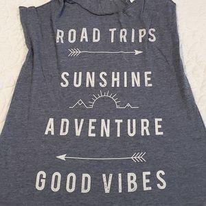 Road Trips, Sunshine, Adventure, Good Vibes Tank